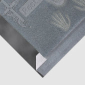 Mousseline Papier Tissu Tombe Pierre (Détail)