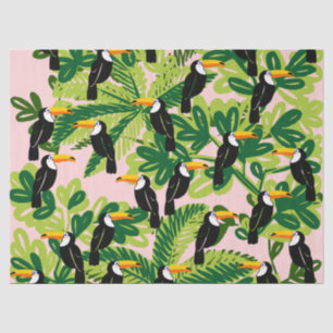 Mousseline Papier Tissu Toucan