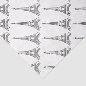 Mousseline Papier Tissu Tour Eiffel (Détail)