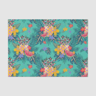 Mousseline Papier Tissu Tropical Holiday Christmas