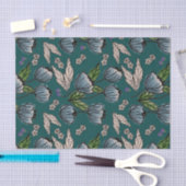 Mousseline Papier Tissu - Turquoise profond (Artisanat)