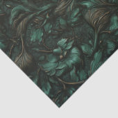 Mousseline Papier Tissu Turquoise Tourbillon (Détail)