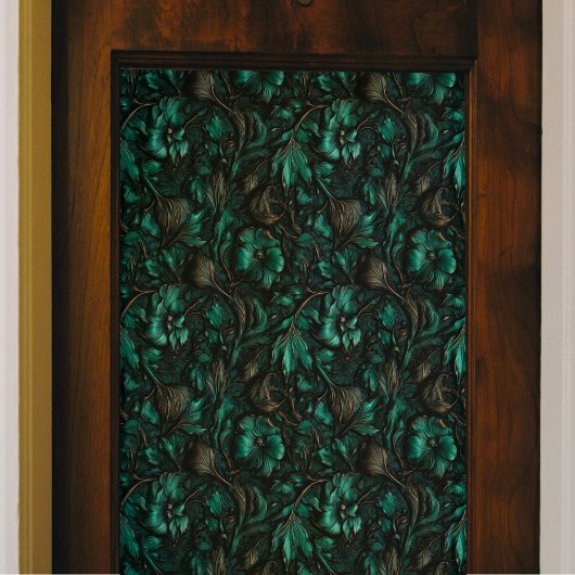 Mousseline Papier Tissu Turquoise Tourbillon