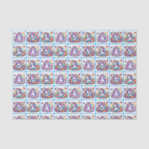 Mousseline Papier Tissu Unicorne Lumineux