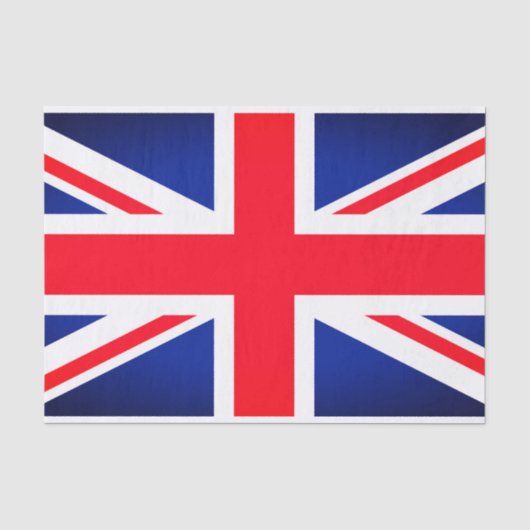Mousseline Papier Tissu Union Jack (Recto)