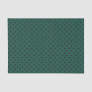 Mousseline Papier Tissu Vert + Points Polka Violet (Grand)