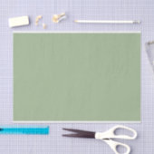 Mousseline Papier Tissu Vert Sage (Artisanat)