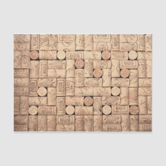 Mousseline Papier Tissu Vin Corks (Recto)