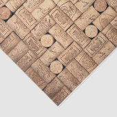 Mousseline Papier Tissu Vin Corks (Détail)
