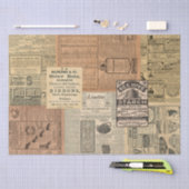 Mousseline Papier Tissu Vintage Ad Collage (Artisanat)