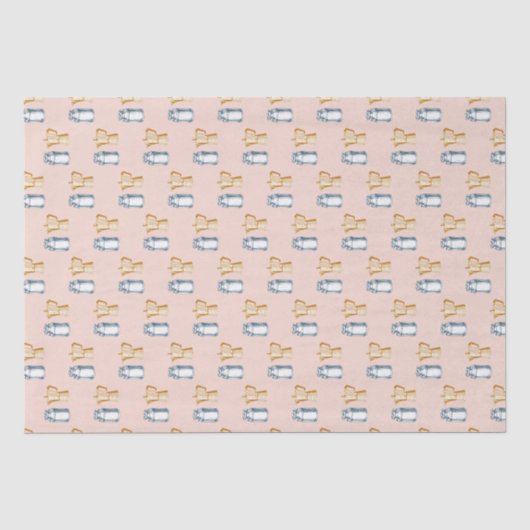 Mousseline Papier tissu vintage chic (Recto)