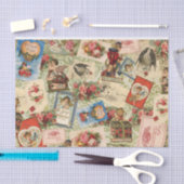 Mousseline Papier Tissu vintage Valentine (Artisanat)