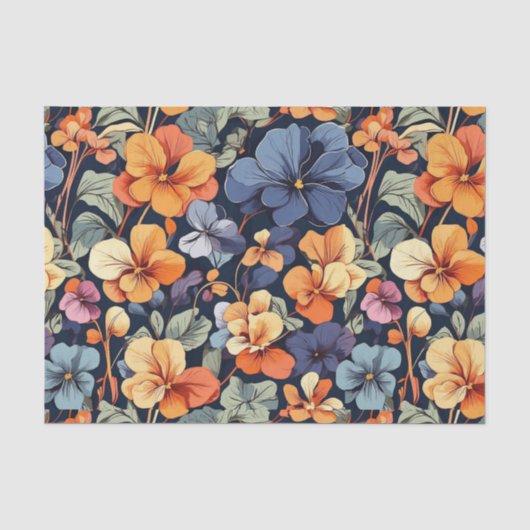 Mousseline Papier Tissu Viola (Recto)