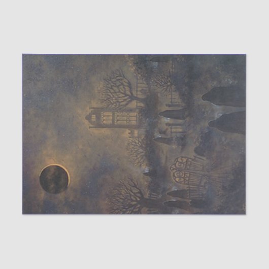 Mousseline Papier Tissu Zombie (Recto)