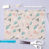 Mousseline Papier tissue à motif botanique (Artisanat)