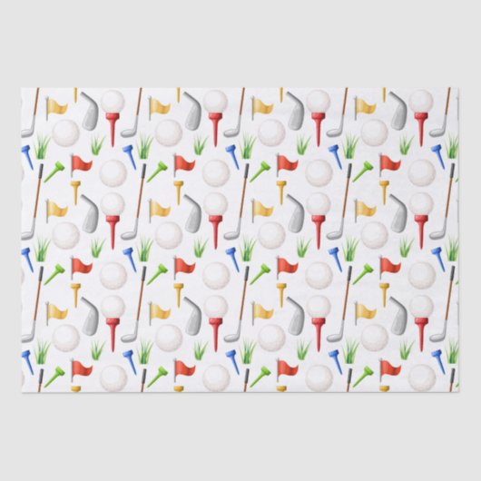 Mousseline Papier Tissue de golf (Recto)