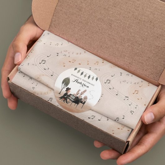 Mousseline Papier Tissue de note de musique