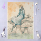 Mousseline Papier Tissue Decoupage Champignon Enchanté Muse (Artisanat)