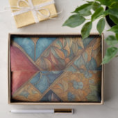 Mousseline Papier Tissue Fleurs Matelassées Boho Vibrant (Cadeau)