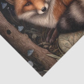 Mousseline Papier Tissue Fox Midnight (Détail)