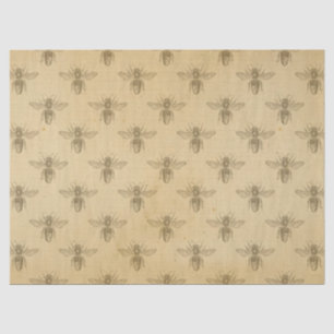 Mousseline Papier tissue série abeille miel vintage design 9