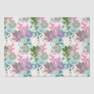 Mousseline Papier tissulaire à motif floral