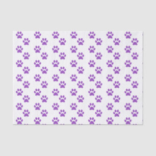 Mousseline Papier tissulaire Empreinte de patte pourpre