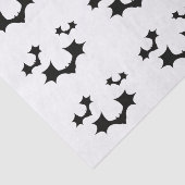 Mousseline Papier Tissus Black Bats (Détail)