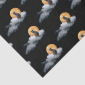 Mousseline Papier Tissus de la lune Cloud Cat (Détail)