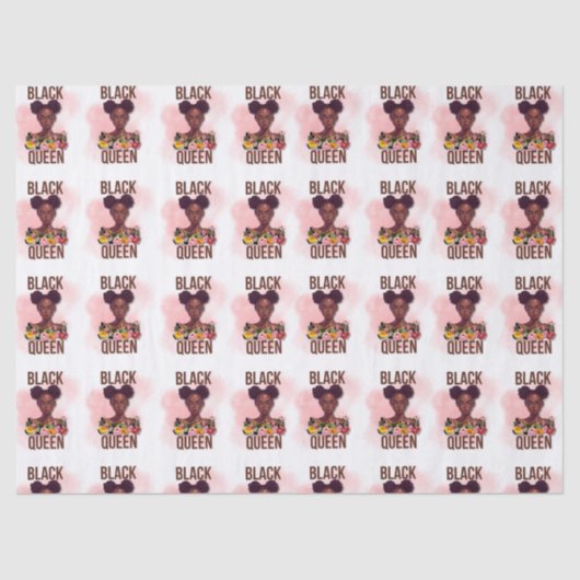 Mousseline Papier Tissus de la Reine noire (Recto)