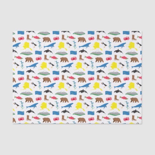 Mousseline Papier Tissus de l'Alaska (Recto)