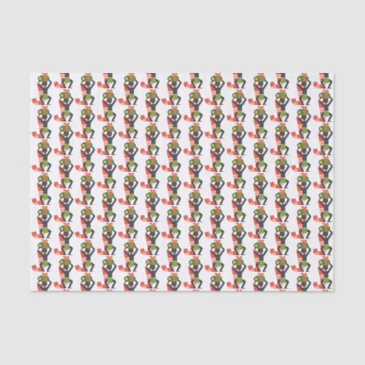 Mousseline Papier Tissus de vacances (Recto)