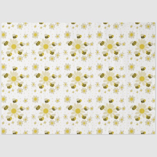 Mousseline Papier Tissus des abeilles (Recto)