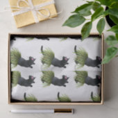 Mousseline Papier Tissus Hula Cat (Cadeau)