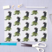 Mousseline Papier Tissus Hula Cat (Artisanat)