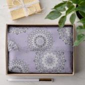 Mousseline Papier Tissus Lilac Mandalas (Cadeau)
