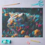 Mousseline Papier Tissus Lion (Artisanat)