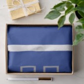 Mousseline Papier Tissus Pause Bleu (Cadeau)