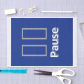 Mousseline Papier Tissus Pause Bleu (Artisanat)