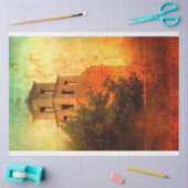 Mousseline Papier Tissus père Noël (Artisanat)