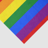 Mousseline Papier Tissus Rainbow Flag (Détail)