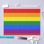 Mousseline Papier Tissus Rainbow Flag (Artisanat)