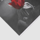 Mousseline Papier Tissus Red Rose (Détail)