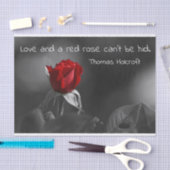 Mousseline Papier Tissus Red Rose (Artisanat)