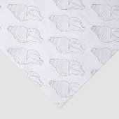 Mousseline Papier Tissus Sea Shell  (Détail)