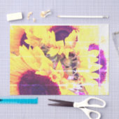 Mousseline Papier Tissus Sunflower (Artisanat)