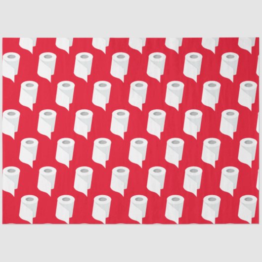 Mousseline Papier Toilet Roll Funny Quarantine Thème Rouge (Recto)