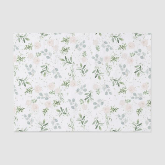 Mousseline Papier vert et blanc (Recto)