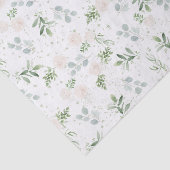 Mousseline Papier vert et blanc (Détail)