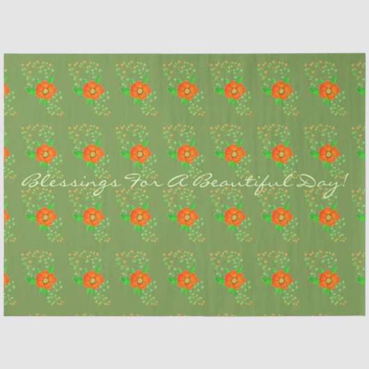 Mousseline Papier vert olive (Recto)